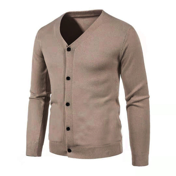 Cardigan en tricot pour homme – col en V, coupe classique, léger et confortable