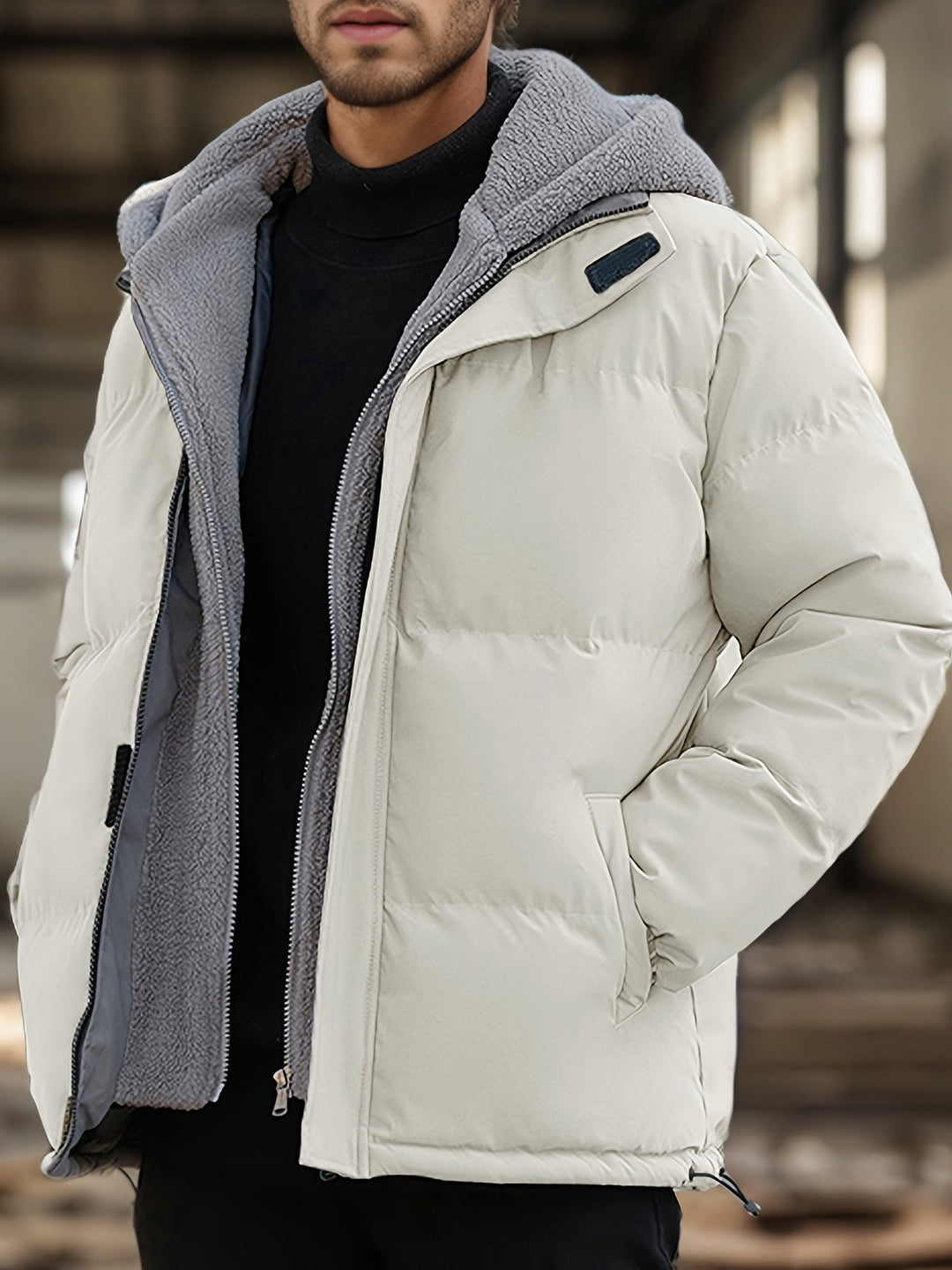 Veste d'hiver élégante décontractée chaude matelassée pour hommes | Idéale pour l'hiver
