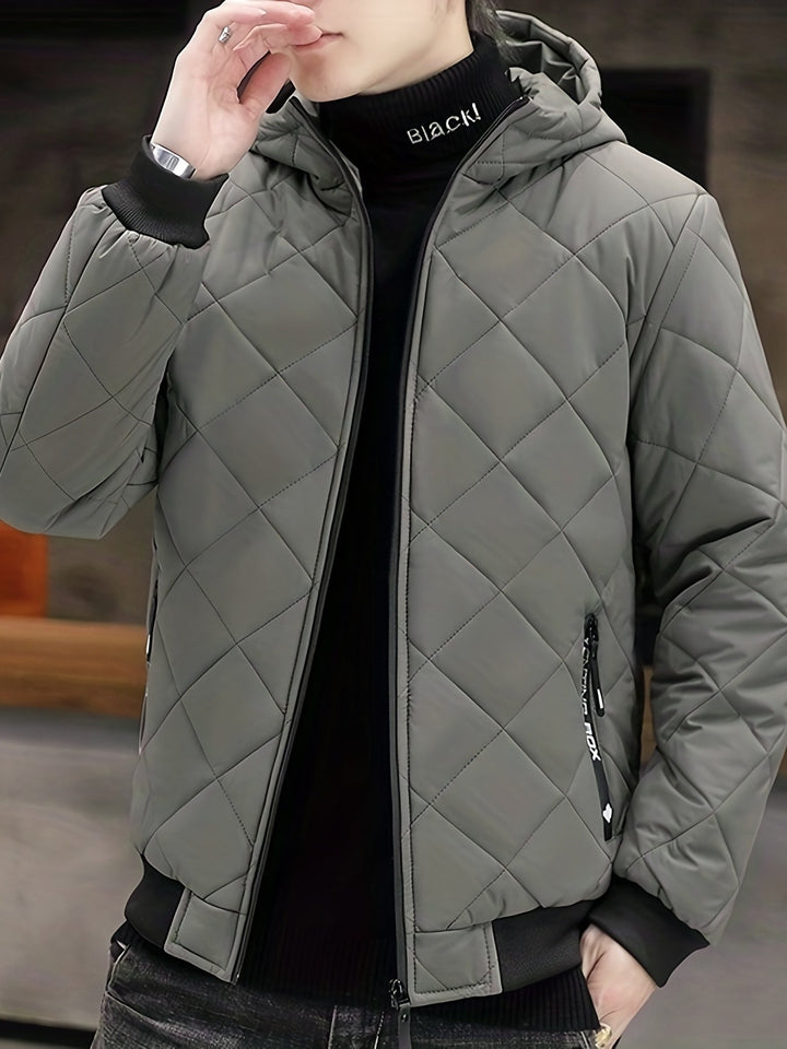 Veste d'hiver à capuche en peluche chaude pour hommes | Parfaite pour les activités de plein air