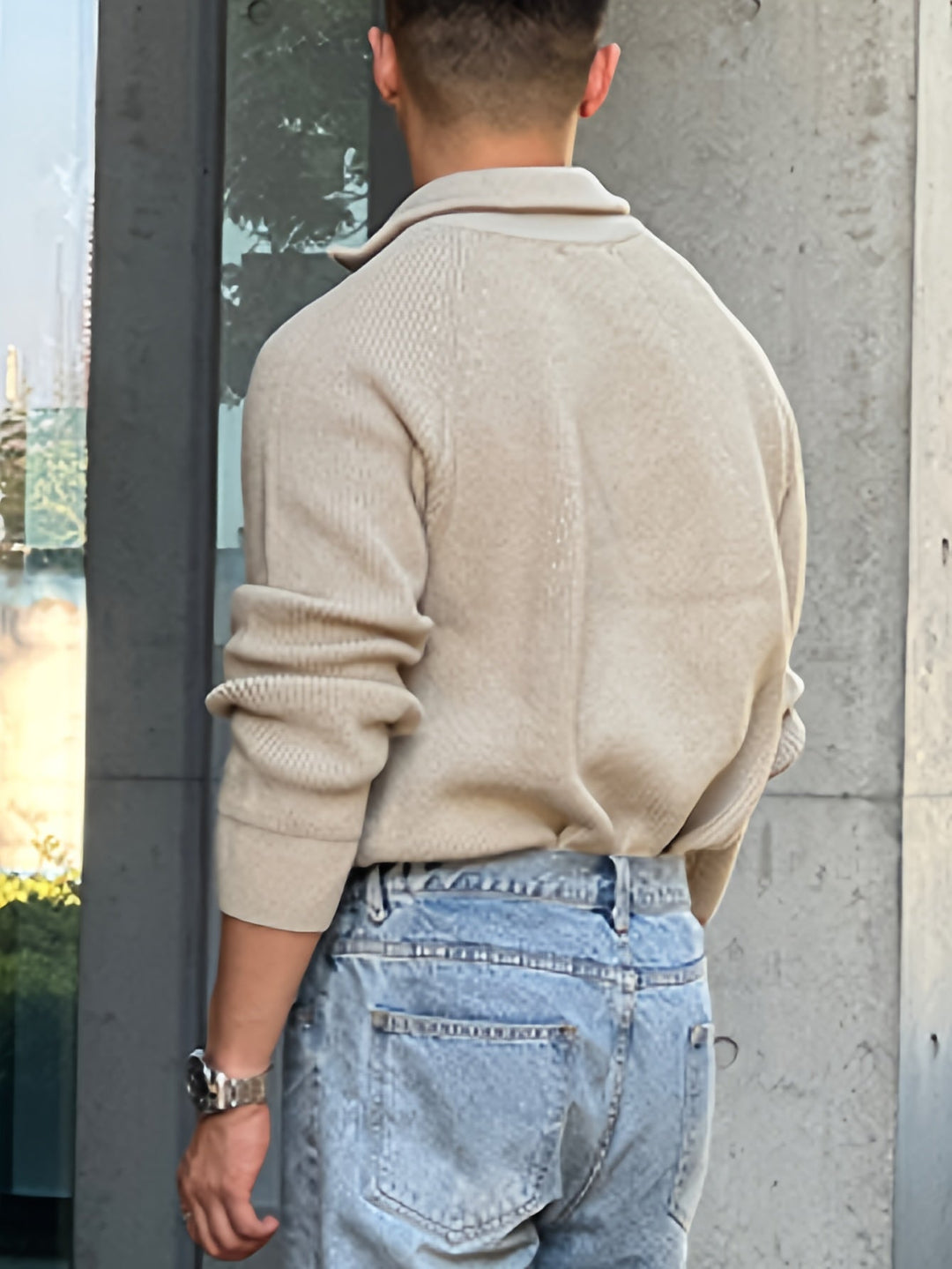 Mauricio - Lässiger Pullover mit Reißverschluss für Männer