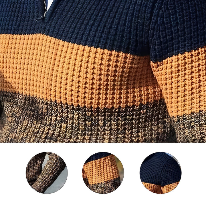 Herren Pullover Color Block