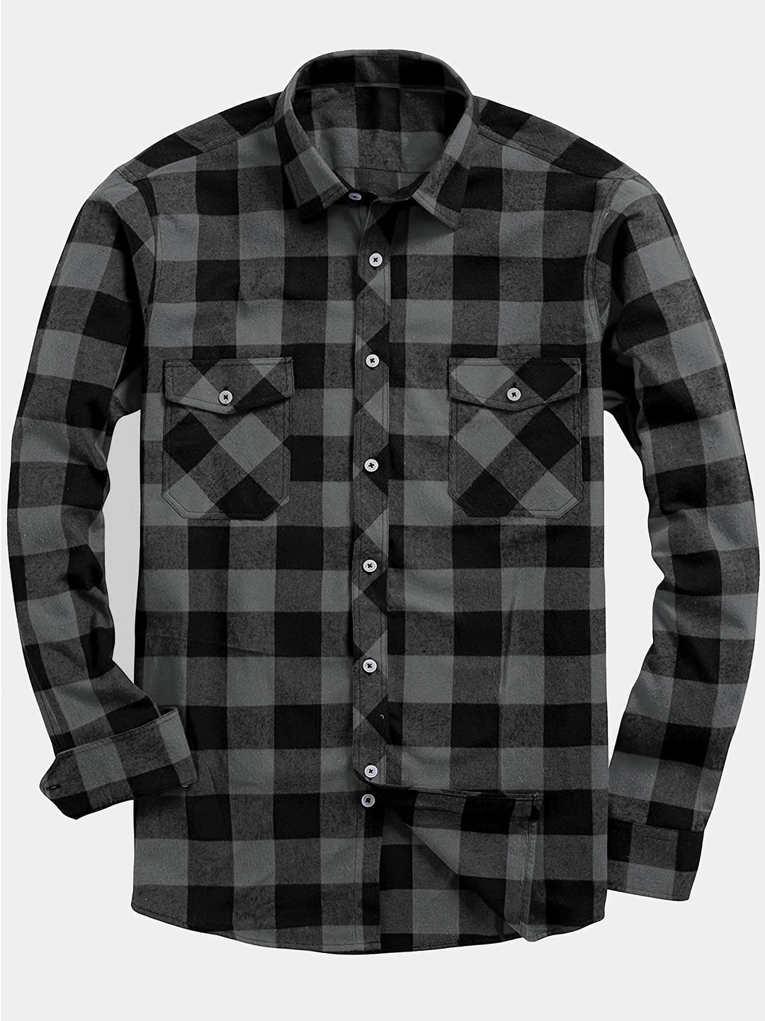 David | Camicia di flanella a quadri con maniche lunghe