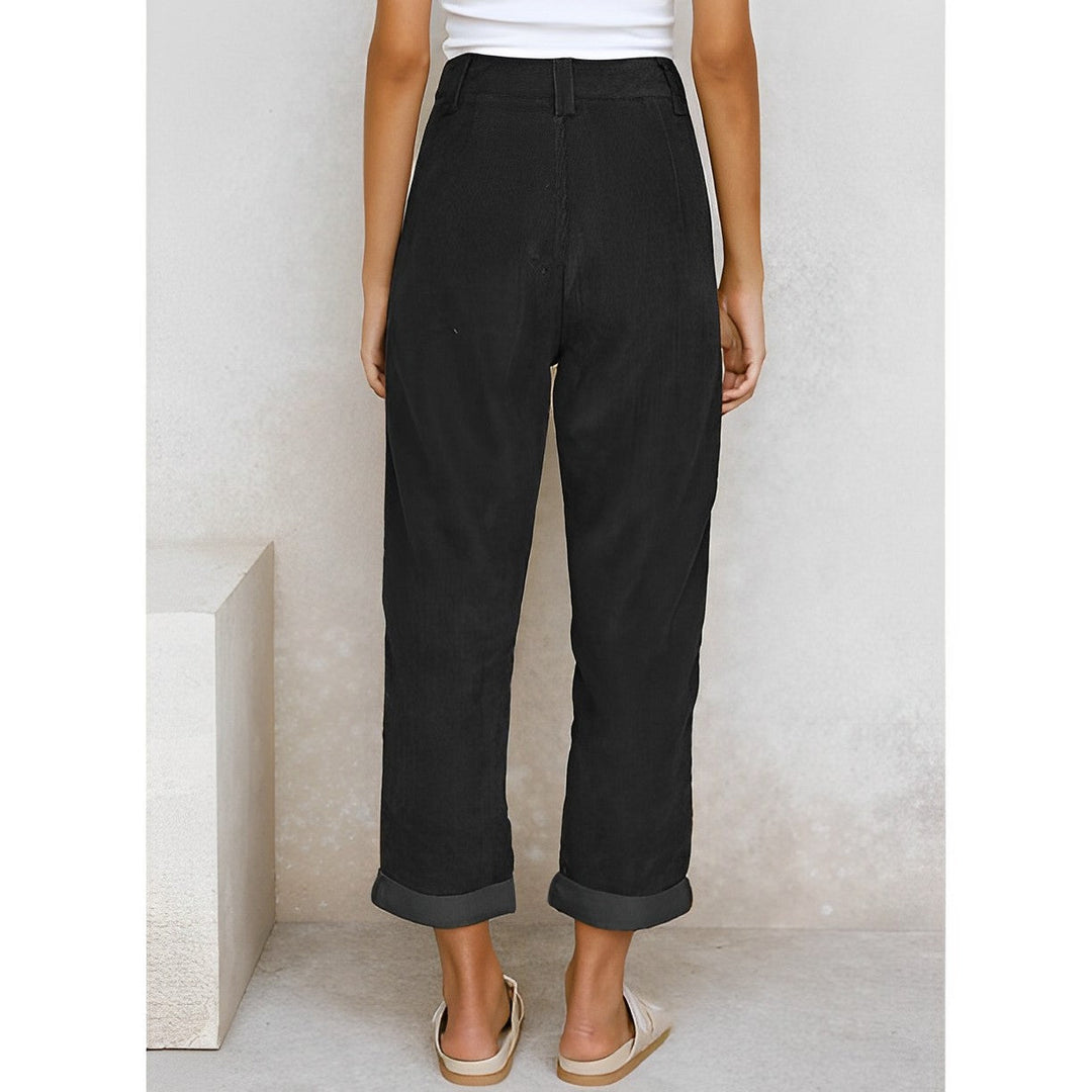 JANA - Pantalon en velours côtelé à la mode