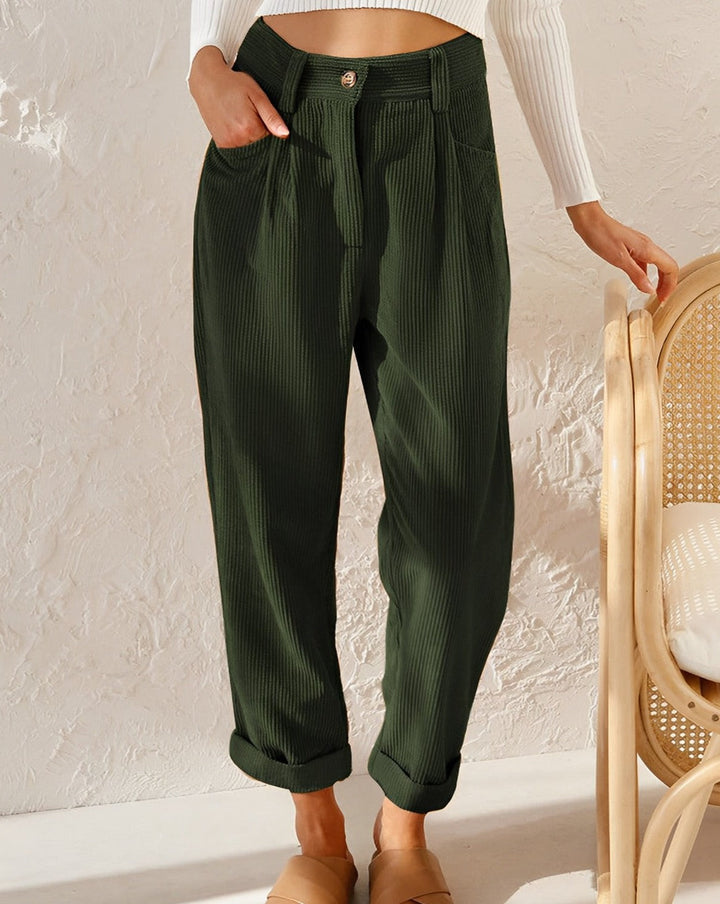 Pantalon en velours côtelé confortable
