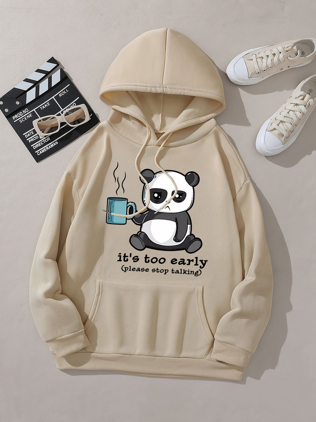 Casual fleece hoodie with hood for women | Perfect for leisure