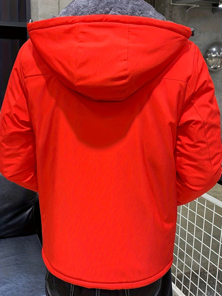 Warme Casual Kapuzen Lange Winter Jacke Für Herren | Ideal für Winter