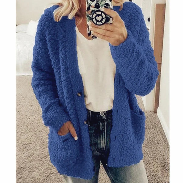 Everly - Mode Lange Warme Strickjacke