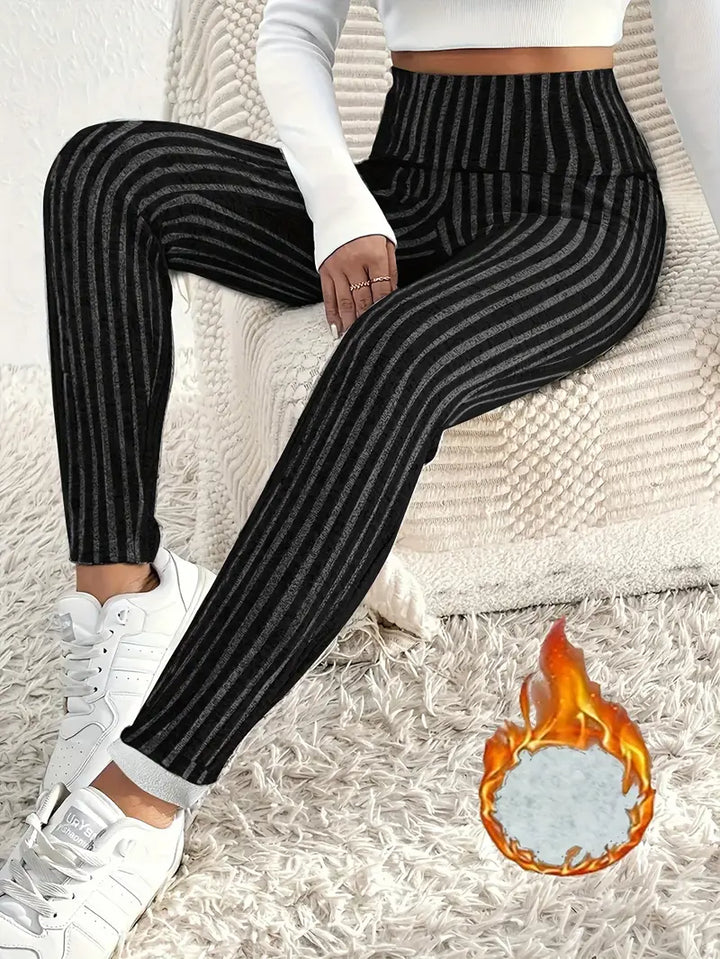 Lux – Leggings tricotées avec doublure en polaire