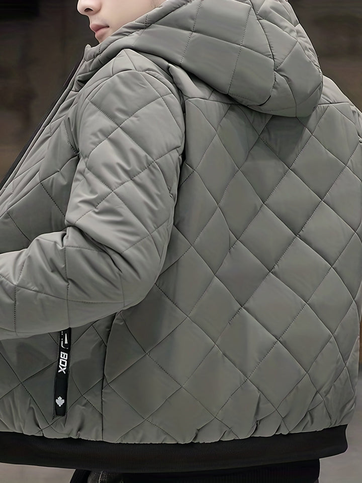 Veste d'hiver à capuche en peluche chaude pour hommes | Parfaite pour les activités de plein air
