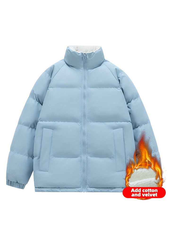 Modische warme Fleece-Puffer-Winterjacke für Damen | Perfekt für Outdoor-Aktivitäten