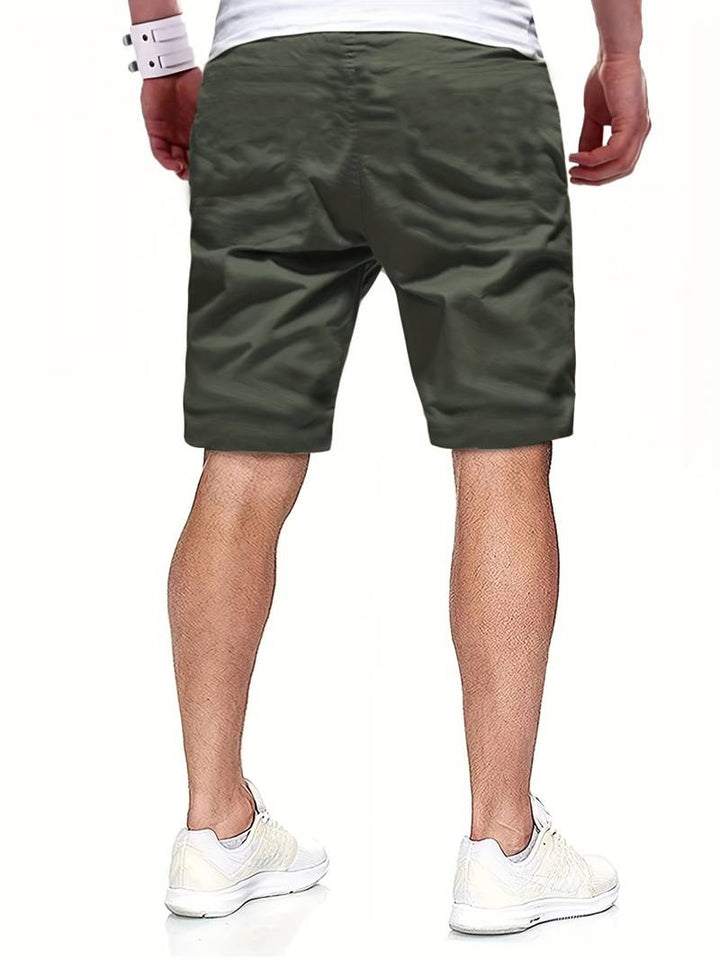 Shorts de loisirs pour hommes – Shorts d'été confortables avec cordon de serrage et poches pour le quotidien et le sport