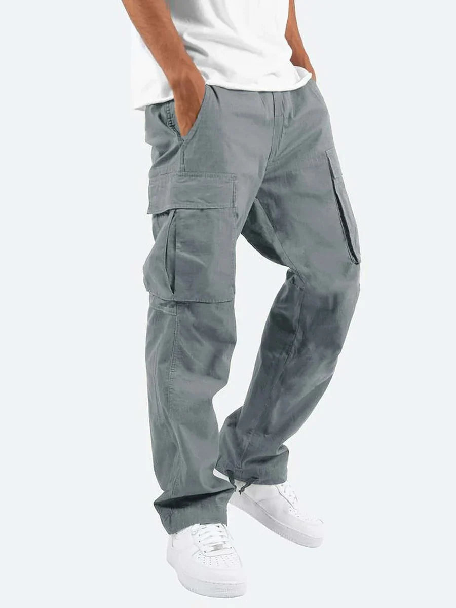 Malvin - pantalon cargo droit décontracté