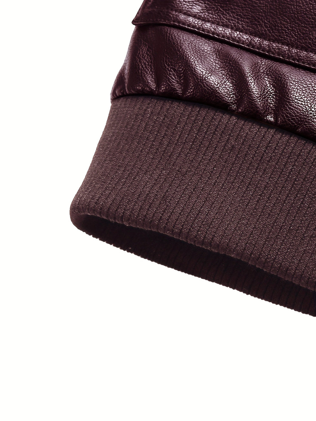 Veste d'hiver chaude en polaire et cuir PU pour hommes | Parfaite pour les activités de plein air