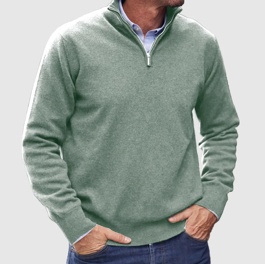 Pull pour hommes avec fermeture éclair