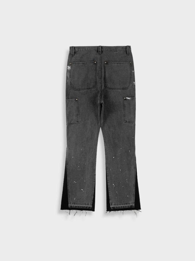 Vintage hose - Herren Denim Jeans Patched