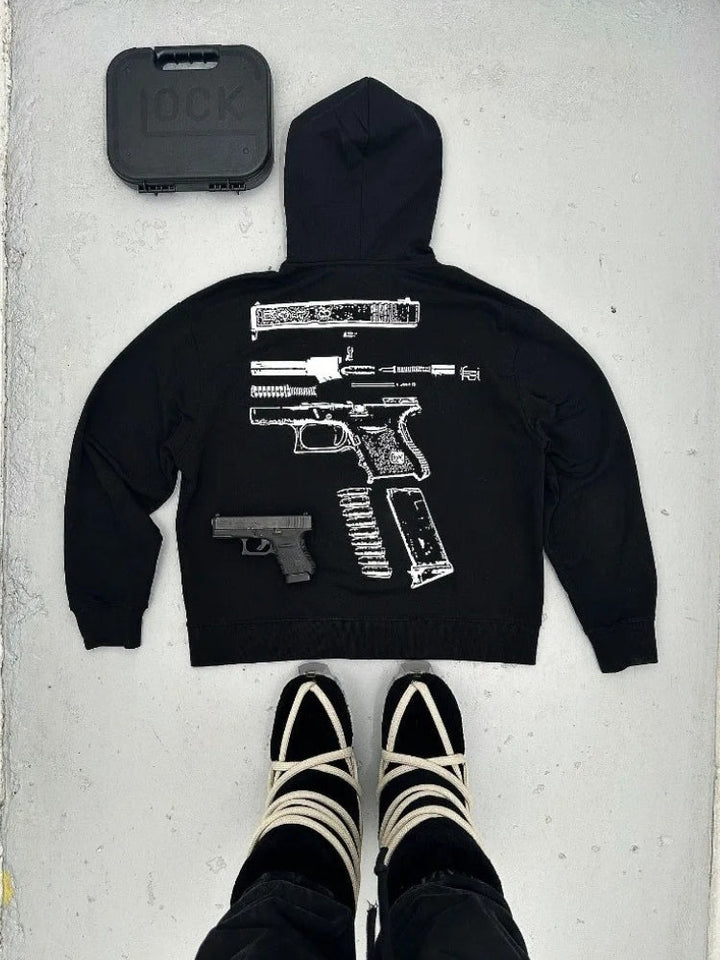 Casualer Warmer Hoodie mit Print für Herren | Perfekt für den Alltag
