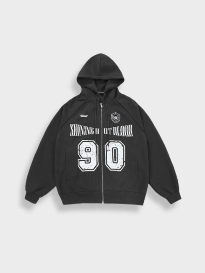 Vintage-Hoodie mit Reißverschluss für Herren | Perfekt für den Alltag