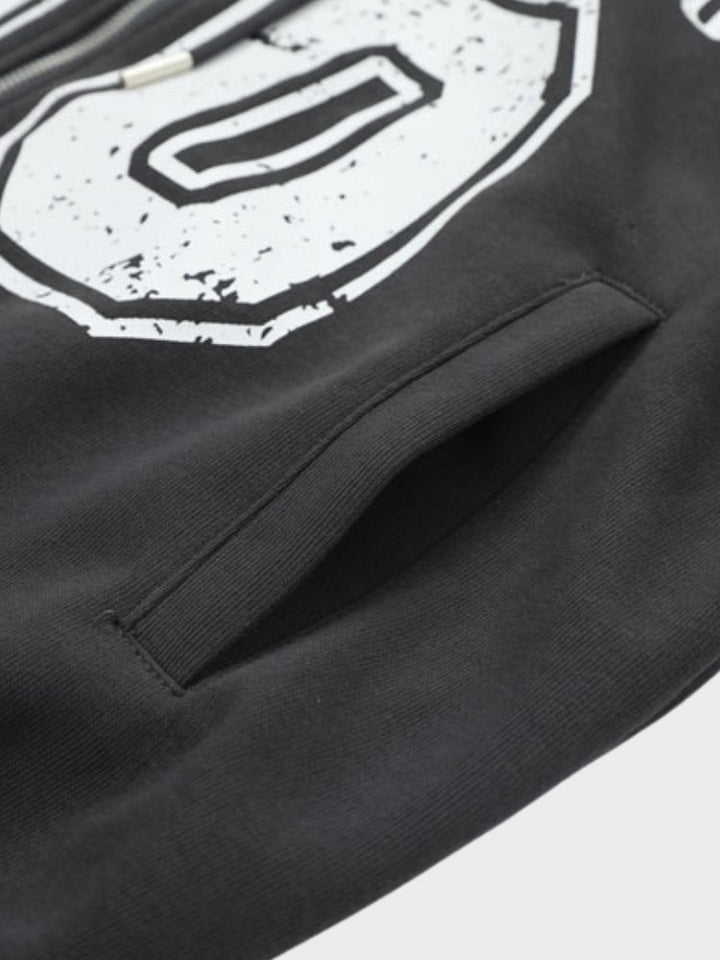 Vintage-Hoodie mit Reißverschluss für Herren | Perfekt für den Alltag