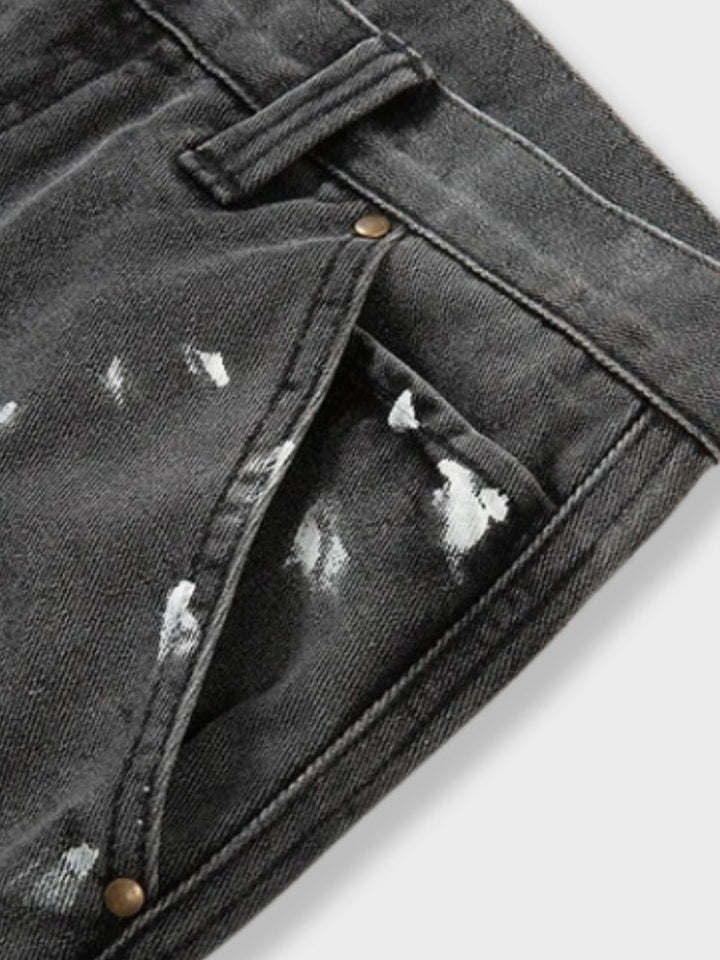 Vintage hose - Herren Denim Jeans Patched