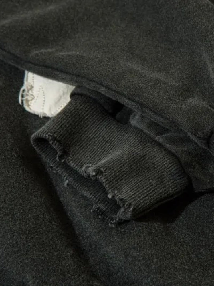 Vintage Fangs Bestickter Hoodie Für Herren | Bequemes Streetwear