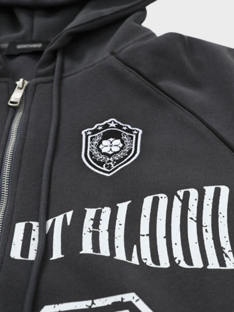 Vintage-Hoodie mit Reißverschluss für Herren | Perfekt für den Alltag