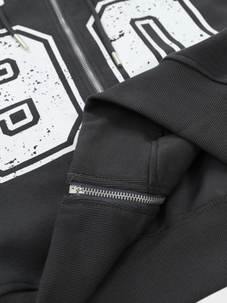 Vintage-Hoodie mit Reißverschluss für Herren | Perfekt für den Alltag