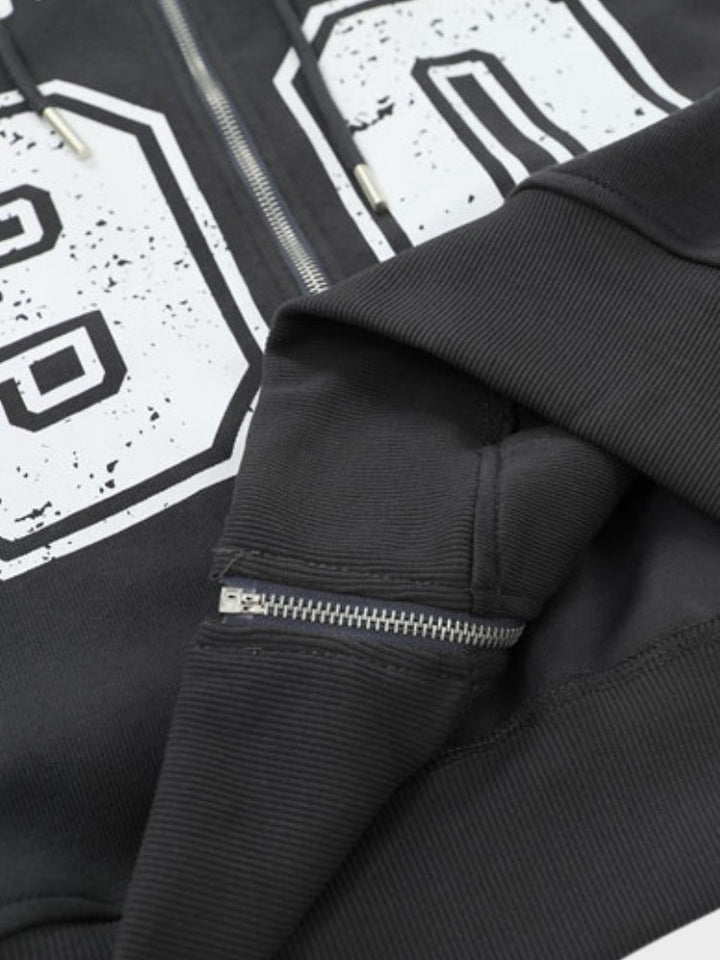 Vintage-Hoodie mit Reißverschluss für Herren | Perfekt für den Alltag