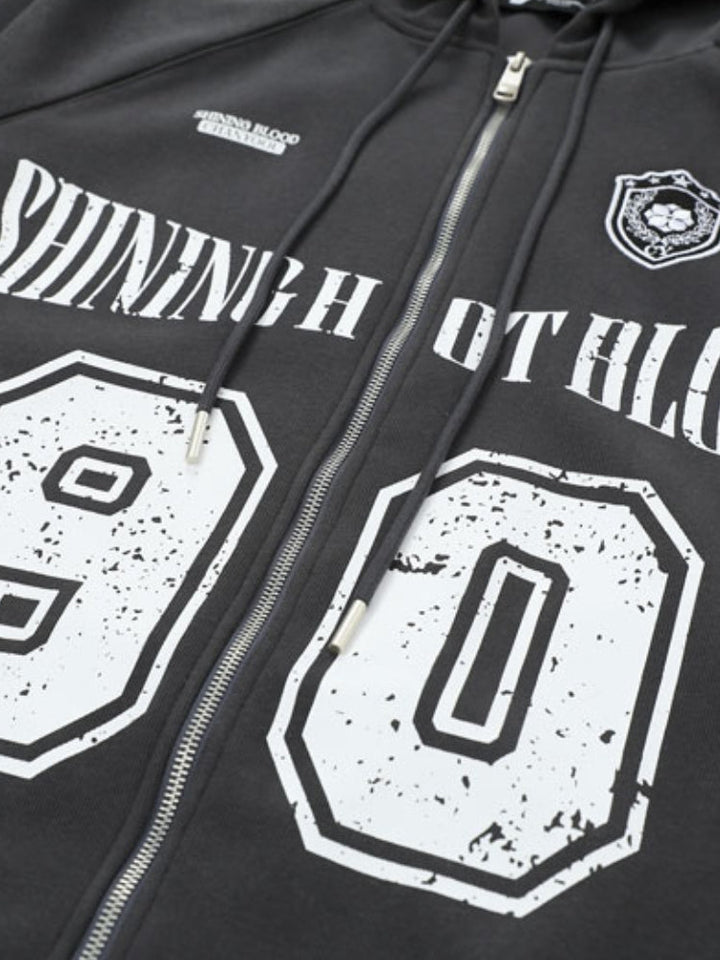 Vintage-Hoodie mit Reißverschluss für Herren | Perfekt für den Alltag