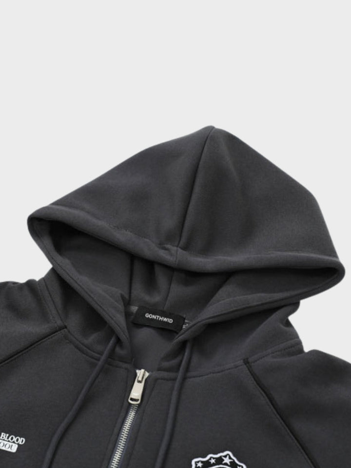 Vintage-Hoodie mit Reißverschluss für Herren | Perfekt für den Alltag