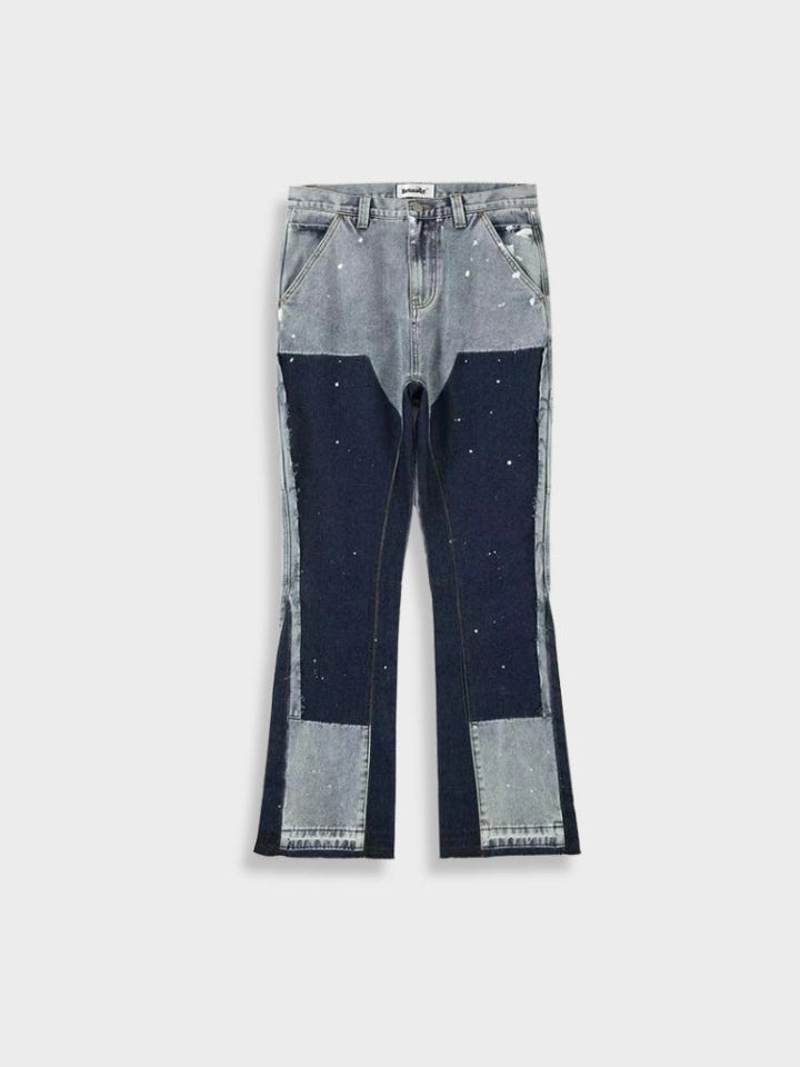 Vintage hose - Herren Denim Jeans Patched