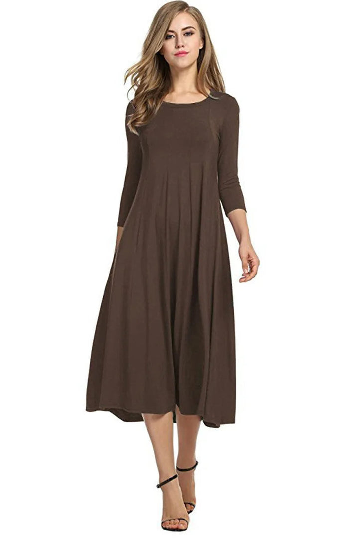 Magdalena – Robe maxi élégante ligne A avec