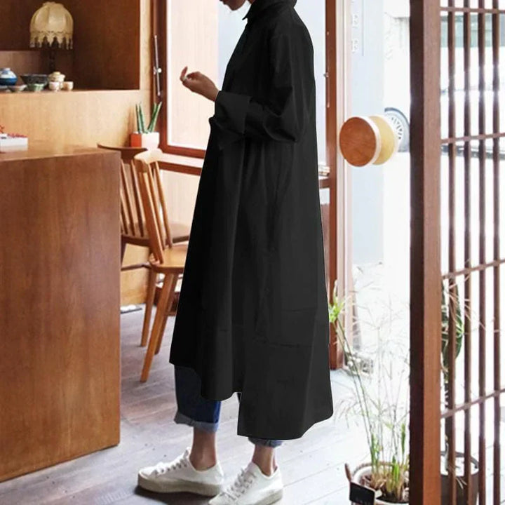 Vestito camicia oversize da donna – Camicia a maniche lunghe in taglio largo per streetstyle, layering e look casual
