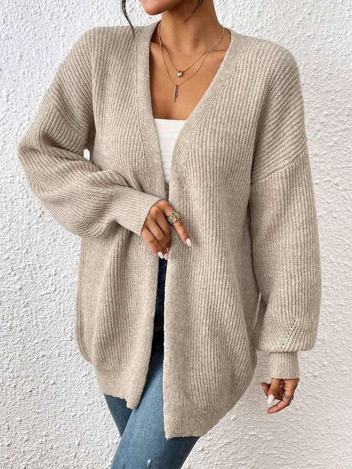 Eleganter warmer Baumwollstrickwaren-Cardigan für Damen | Ideal für den Winter