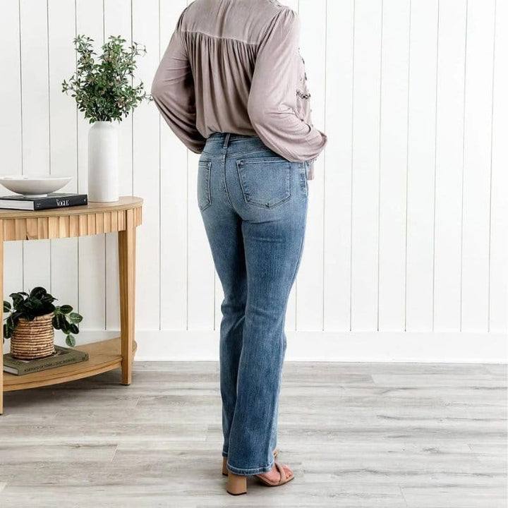 Dailyn - jean denim à jambe large élastique