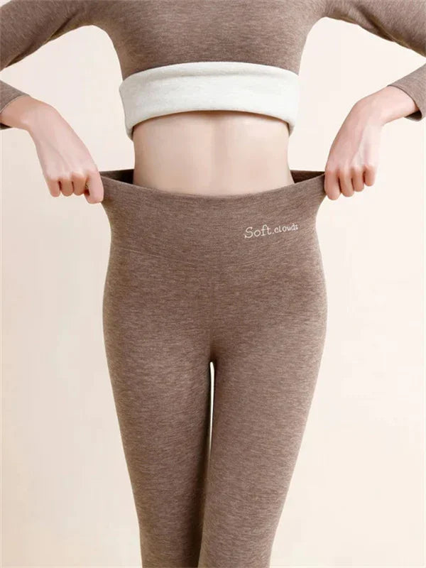 Adelina - Leggings thermiques avec doublure en polaire pour femmes