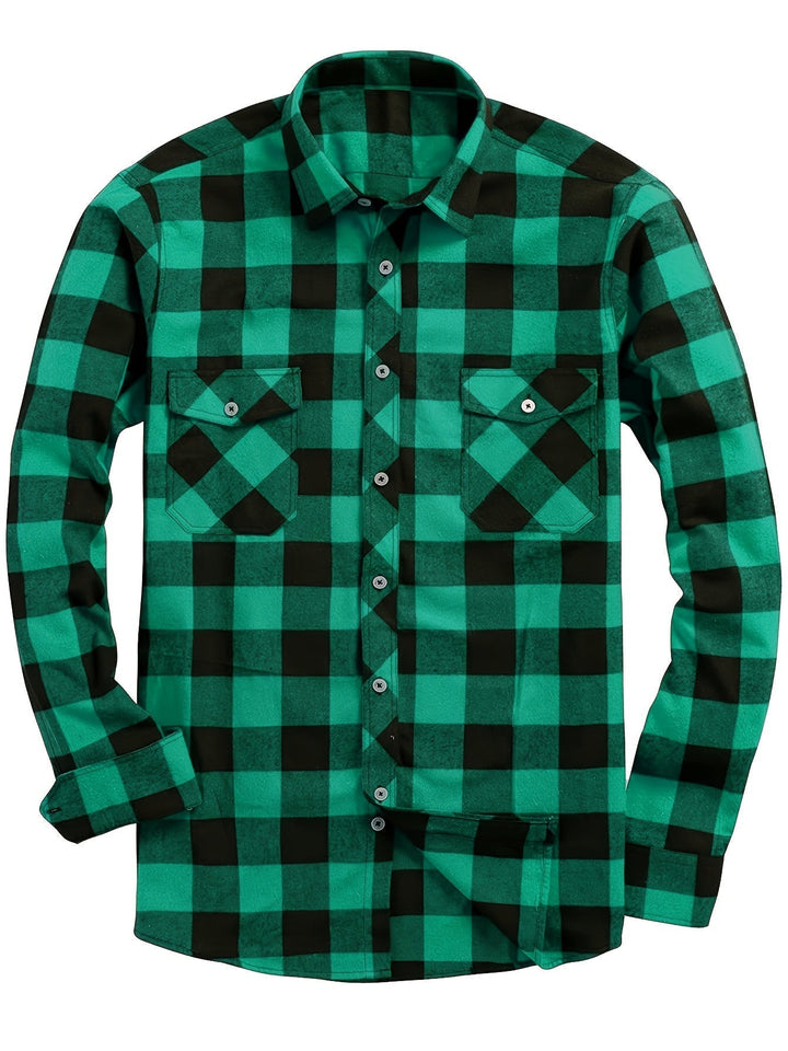 David | Camicia di flanella a quadri con maniche lunghe