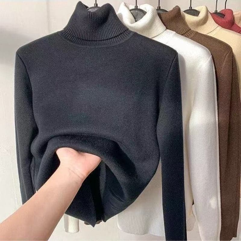 Mariah - Pull à col roulé automne-hiver pour femmes pour dames