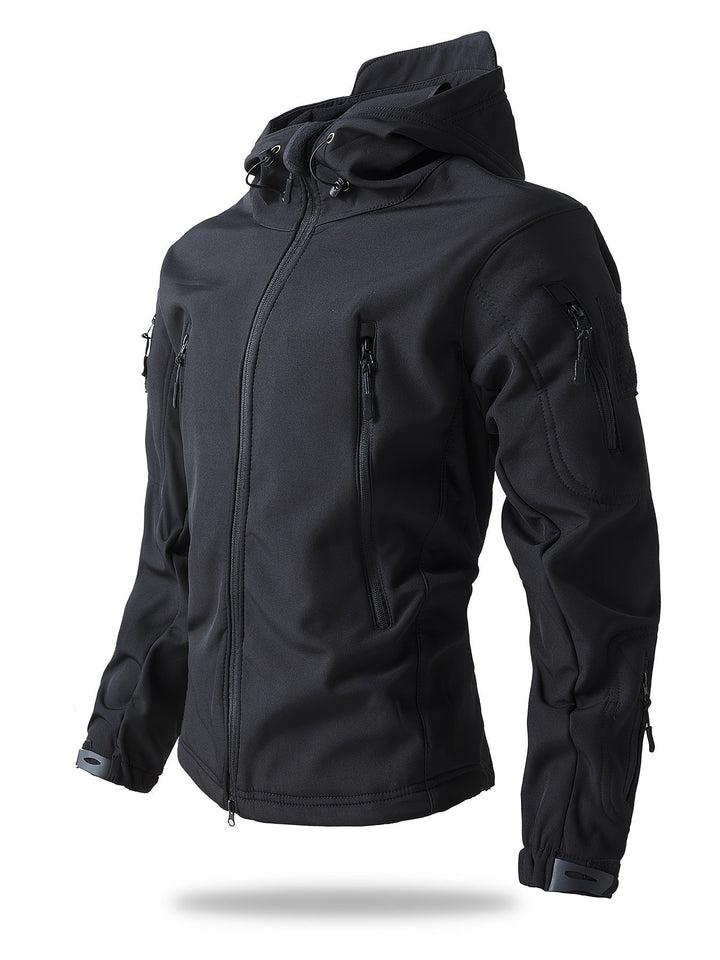 Veste coupe-vent à fermeture éclair tactique pour activités de plein air pour hommes | Parfait pour les activités de plein air