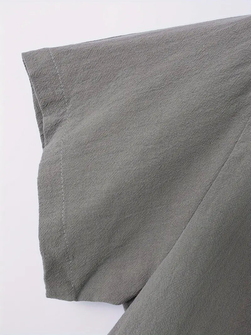 Kurzarm Herrenhemd mit Knopfleiste – Slim Fit Sommerhemd mit Kragen – Klassisches Freizeithemd für Alltag, Büro & Urlaub