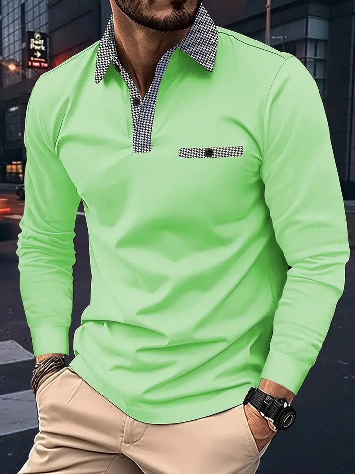 Ethan – polo à manches longues classique pour le printemps