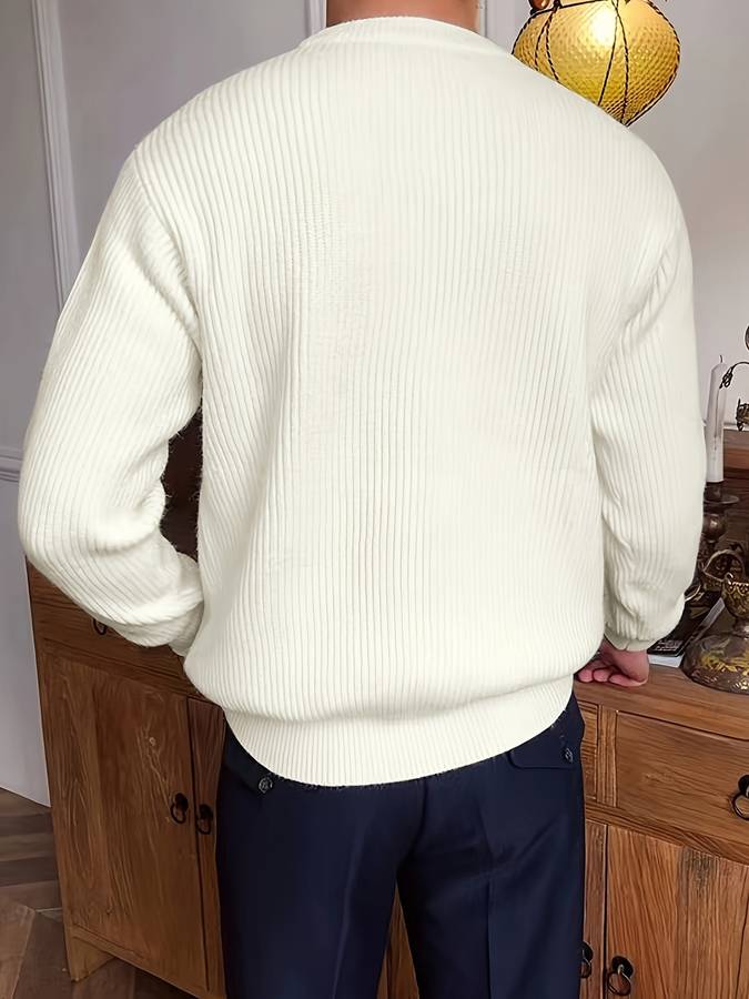 Elegancki sweter o strukturze