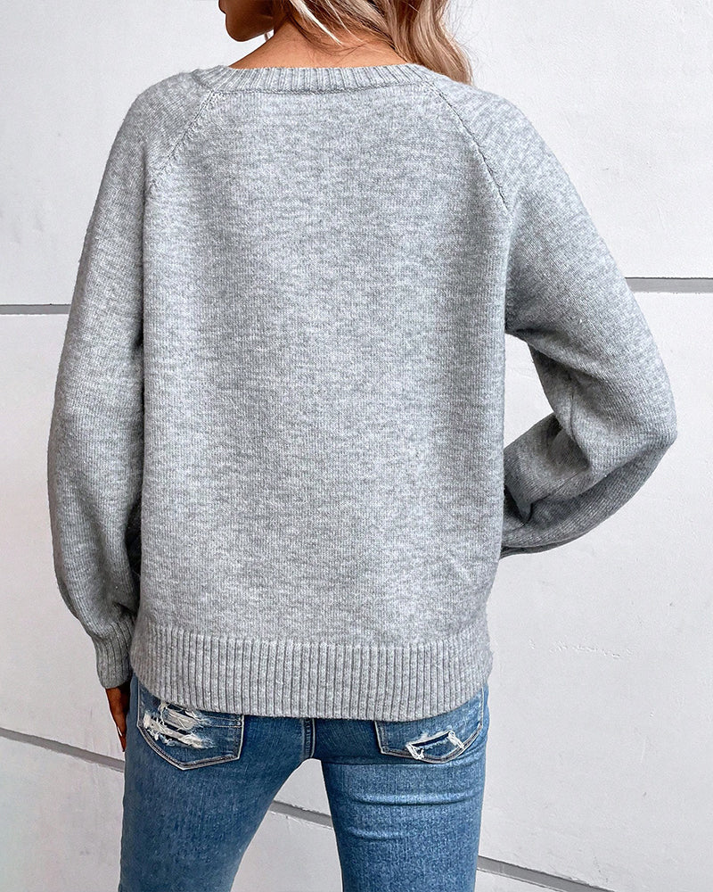 Gaelle - Maglione - Casual - Grigio / Design versatile - Adatto per tutti i giorni per donna