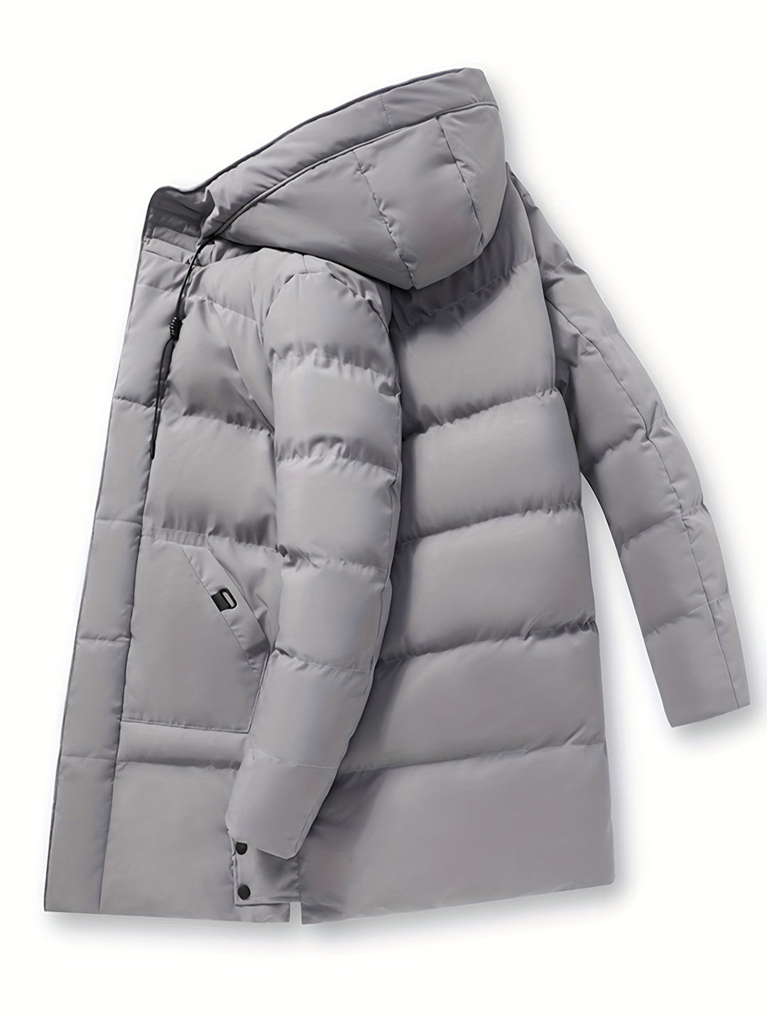 Veste d'hiver matelassée à capuche zippée décontractée pour hommes | Parfaite pour les activités de plein air