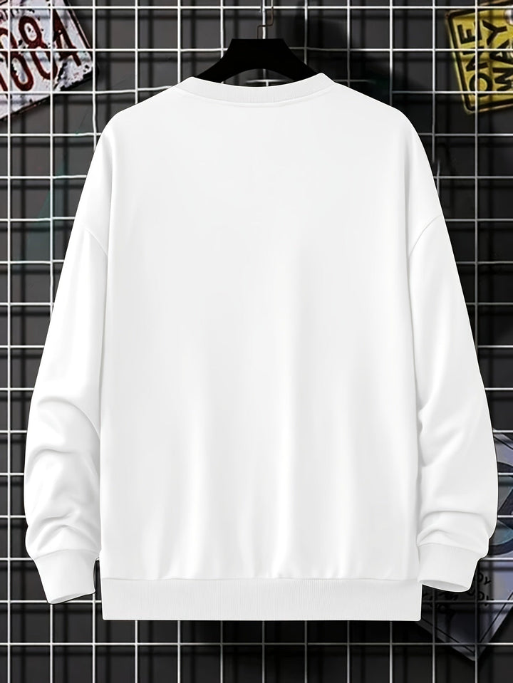 Lässiger warmer Baumwolle Fleece Sweatshirt für Männer | Perfekt für den Alltag