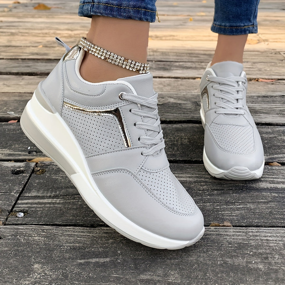 Lässige Einfarbige Sneaker für Damen | Ideal für den Alltag