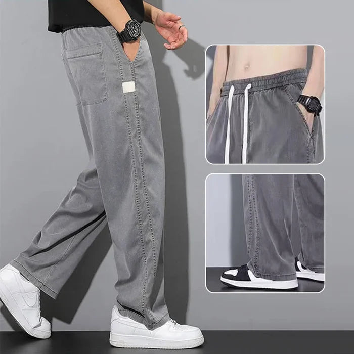 Jaquan - Jean - Décontracté - Élastique / Design Polyvalent - Adapté au Quotidien pour Hommes