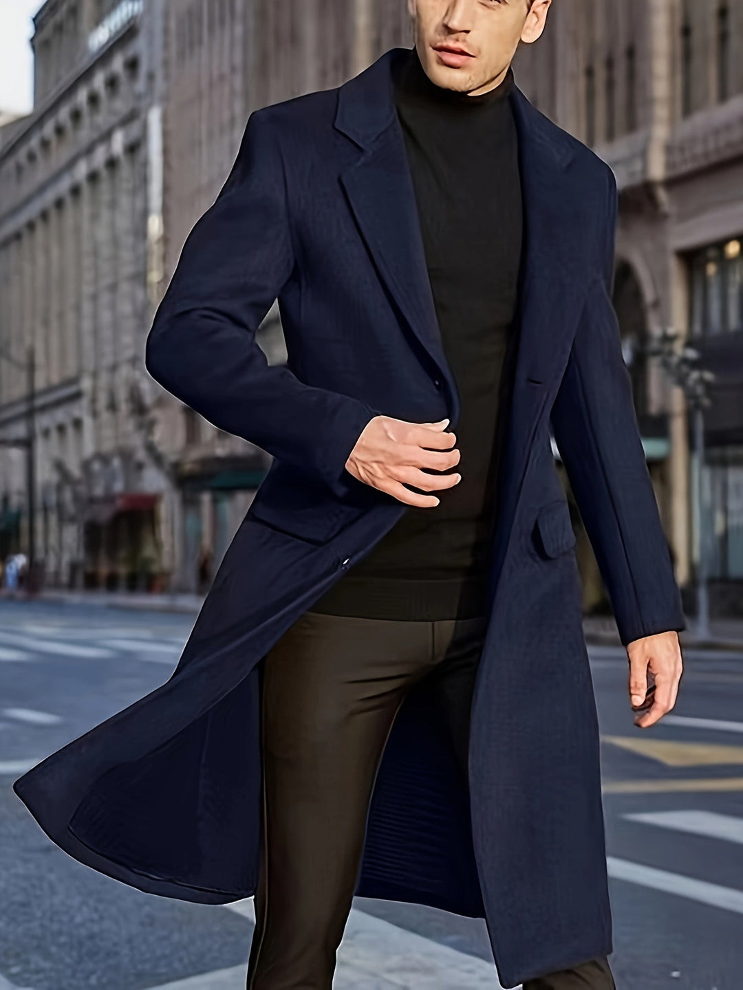 Manteau d'hiver trench rétro élégant pour hommes | Parfait pour les activités de plein air