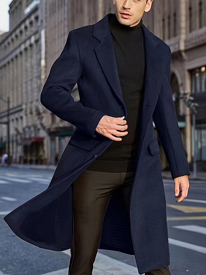 Manteau d'hiver trench rétro élégant pour hommes | Parfait pour les activités de plein air