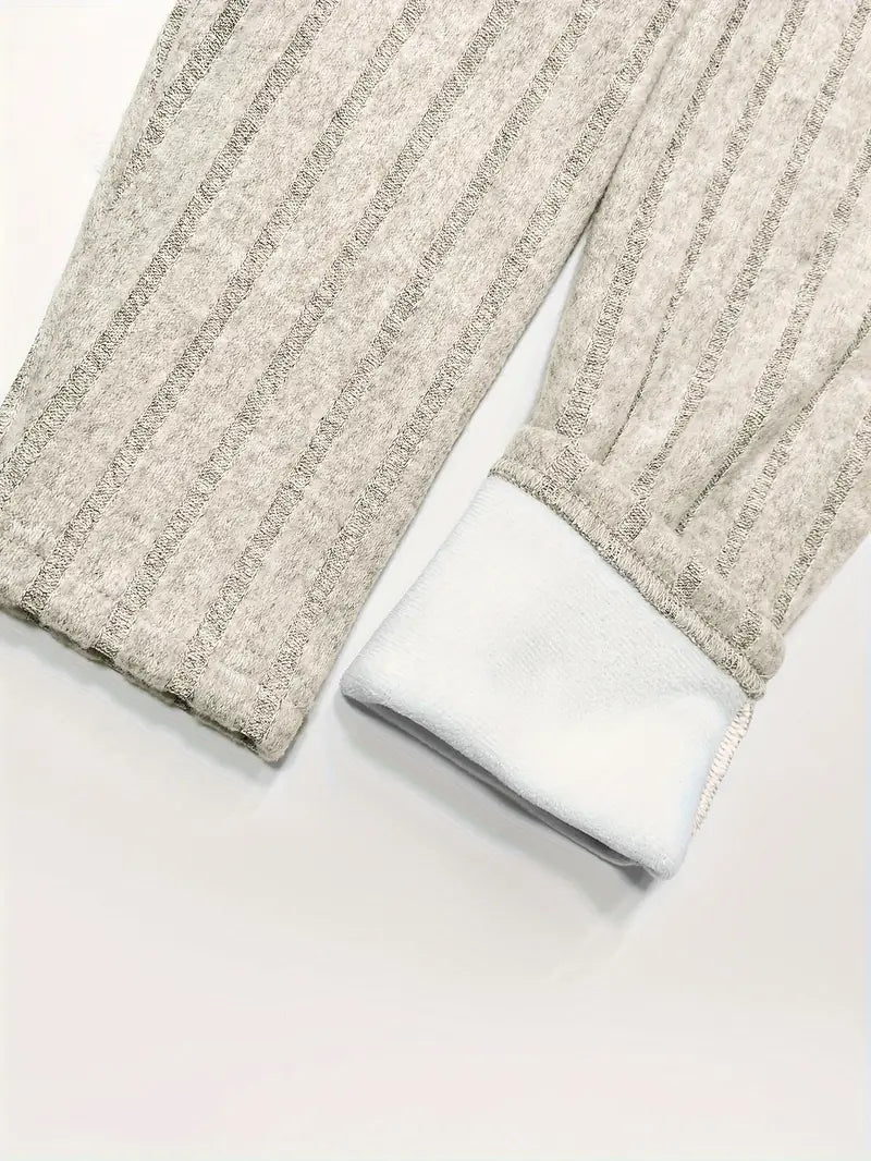 Lux – Leggings tricotées avec doublure en polaire