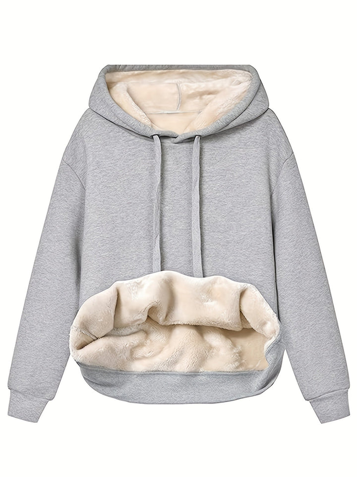Sweat à capuche en polaire chaude avec capuche pour femmes | Parfait pour les activités de plein air